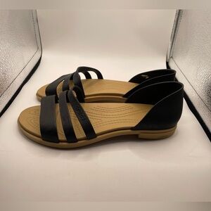 Crocs Tulum Women's Black Sandals size 5